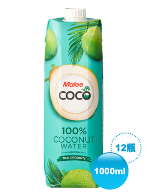 《Malee COCO》100%椰子水_1000ml／12入／箱